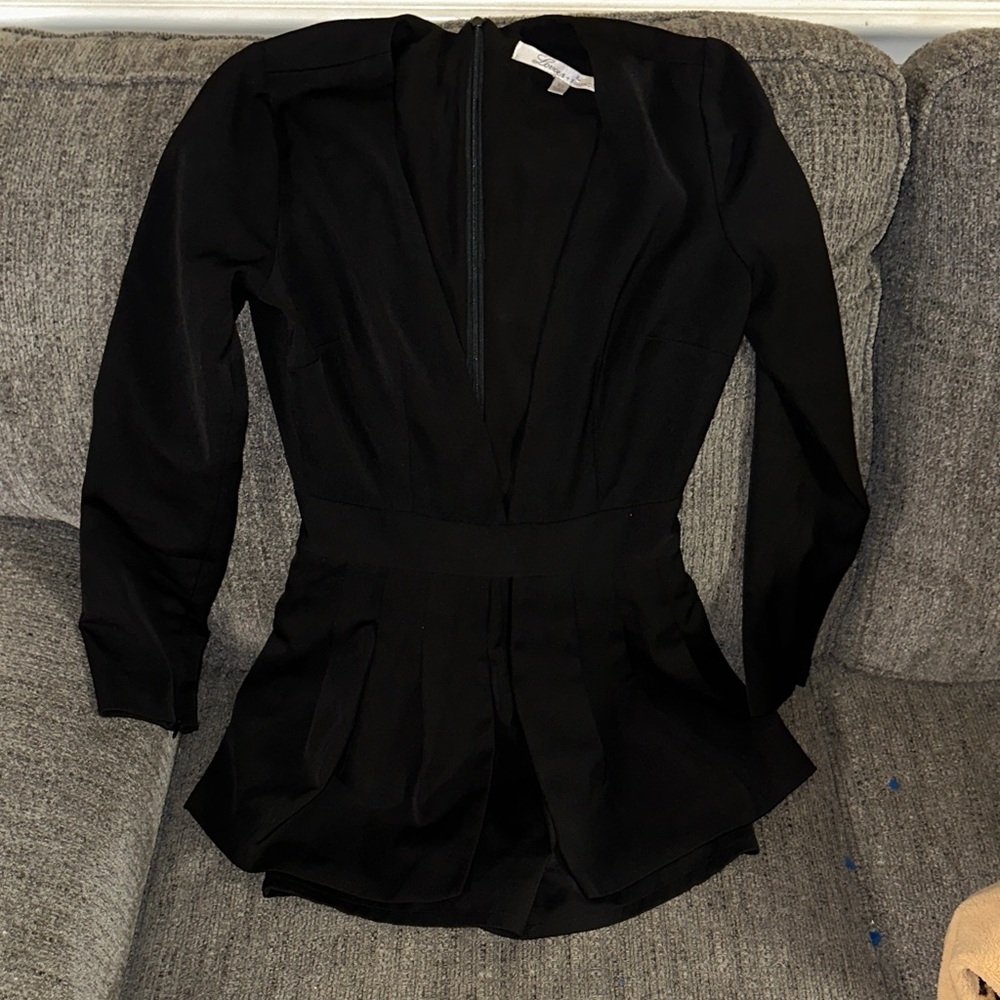 Lovers + Friends Black Romper